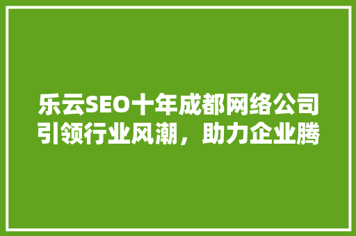 乐云SEO十年成都网络公司引领行业风潮，助力企业腾飞