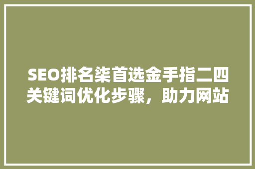 SEO排名柒首选金手指二四关键词优化步骤，助力网站快速上位