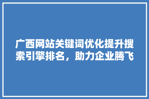 广西网站关键词优化提升搜索引擎排名，助力企业腾飞