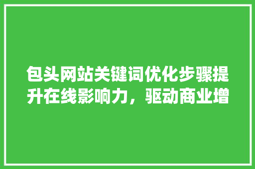 包头网站关键词优化步骤提升在线影响力，驱动商业增长_包头网站关键词优化