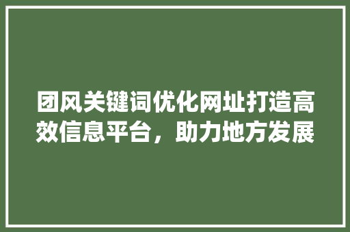 团风关键词优化网址打造高效信息平台，助力地方发展_团风关键词优化网址