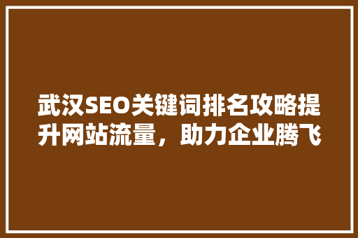 武汉SEO关键词排名攻略提升网站流量，助力企业腾飞