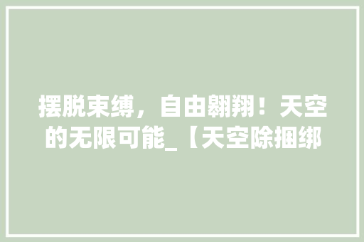 摆脱束缚，自由翱翔！天空的无限可能_【天空除捆绑】