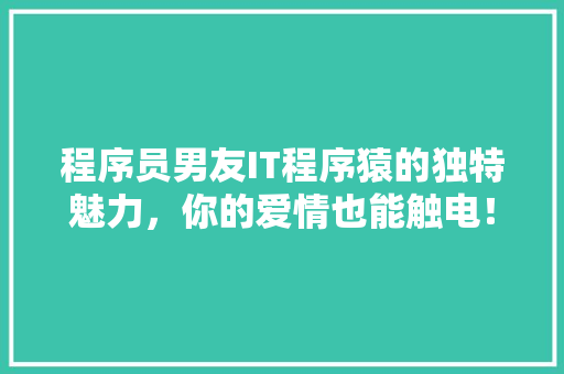 程序员男友IT程序猿的独特魅力，你的爱情也能触电！ 商务信函