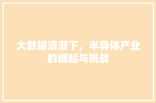 大数据浪潮下，半导体产业的崛起与挑战