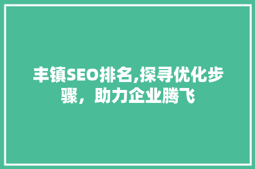 丰镇SEO排名,探寻优化步骤，助力企业腾飞