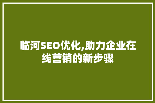 临河SEO优化,助力企业在线营销的新步骤 缓存Redis