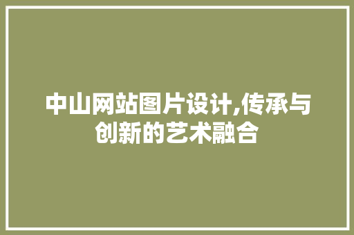 中山网站图片设计,传承与创新的艺术融合