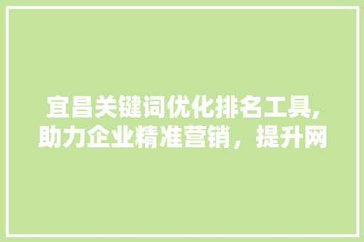 宜昌关键词优化排名工具,助力企业精准营销，提升网络竞争力