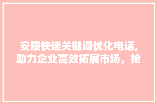 安康快速关键词优化电话,助力企业高效拓展市场，抢占先机