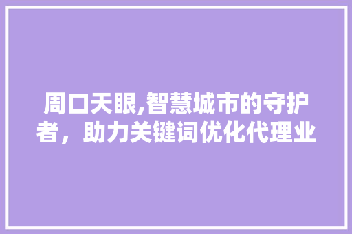 周口天眼,智慧城市的守护者，助力关键词优化代理业务腾飞