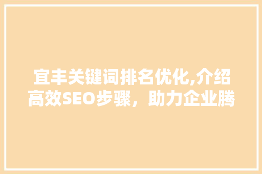 宜丰关键词排名优化,介绍高效SEO步骤，助力企业腾飞