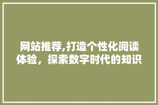 网站推荐,打造个性化阅读体验，探索数字时代的知识宝藏