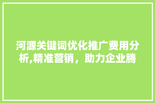 河源关键词优化推广费用分析,精准营销，助力企业腾飞