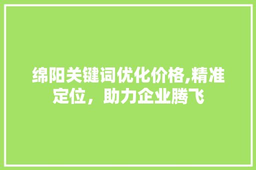 绵阳关键词优化价格,精准定位，助力企业腾飞