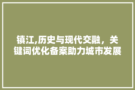 镇江,历史与现代交融，关键词优化备案助力城市发展