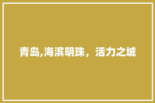 青岛,海滨明珠，活力之城
