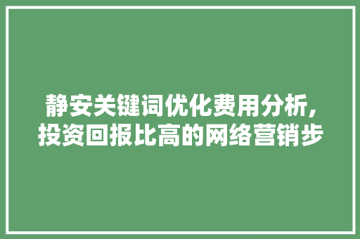静安关键词优化费用分析,投资回报比高的网络营销步骤