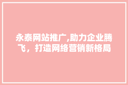 永泰网站推广,助力企业腾飞，打造网络营销新格局