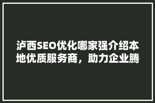 泸西SEO优化哪家强介绍本地优质服务商，助力企业腾飞