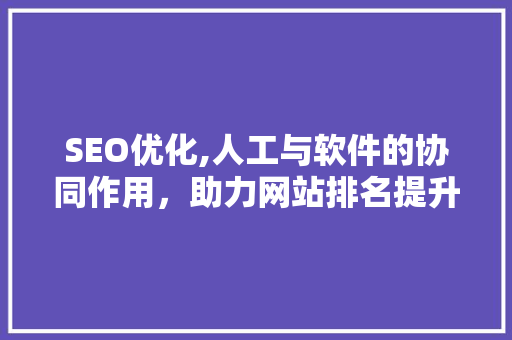 SEO优化,人工与软件的协同作用，助力网站排名提升