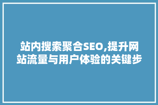 站内搜索聚合SEO,提升网站流量与用户体验的关键步骤
